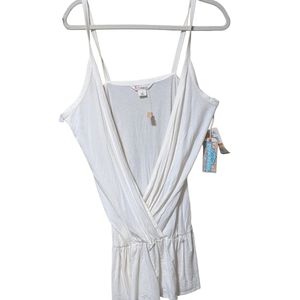 Polo Jeans Ralph Lauren cream colored wrapped draped goddess top blouse …